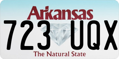 AR license plate 723UQX