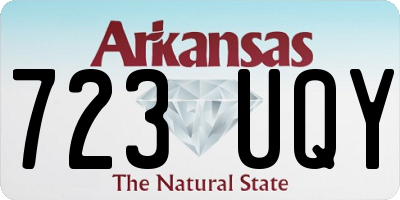 AR license plate 723UQY