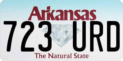 AR license plate 723URD