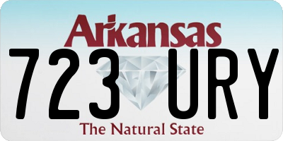 AR license plate 723URY