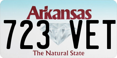 AR license plate 723VET
