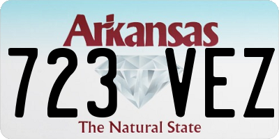 AR license plate 723VEZ