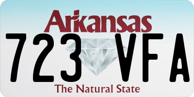 AR license plate 723VFA