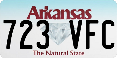 AR license plate 723VFC