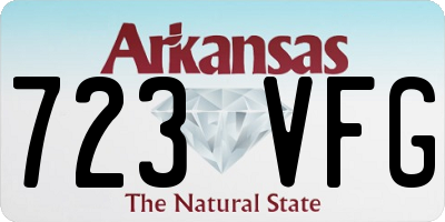 AR license plate 723VFG