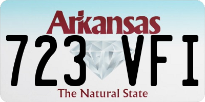 AR license plate 723VFI