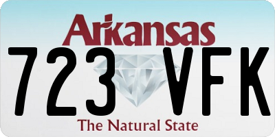 AR license plate 723VFK