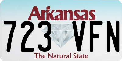 AR license plate 723VFN