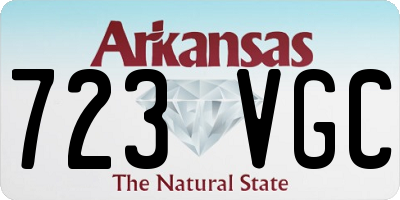 AR license plate 723VGC