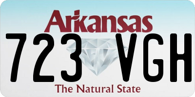 AR license plate 723VGH