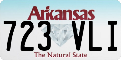 AR license plate 723VLI