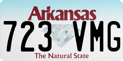 AR license plate 723VMG