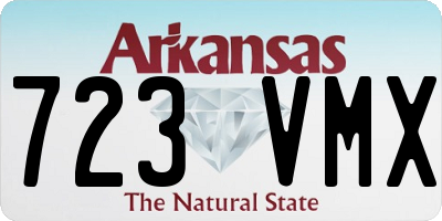 AR license plate 723VMX