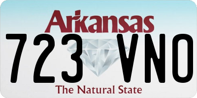 AR license plate 723VNO