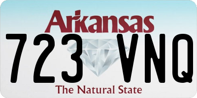 AR license plate 723VNQ