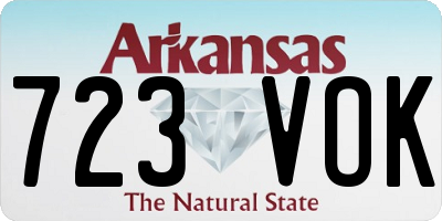 AR license plate 723VOK