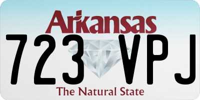 AR license plate 723VPJ