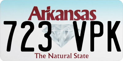 AR license plate 723VPK