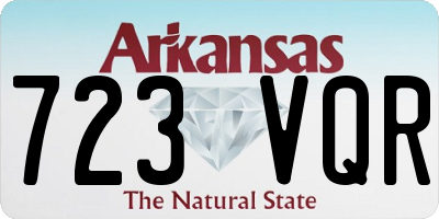 AR license plate 723VQR