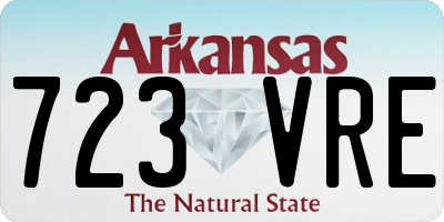 AR license plate 723VRE