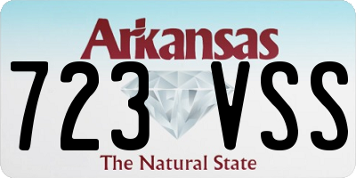 AR license plate 723VSS