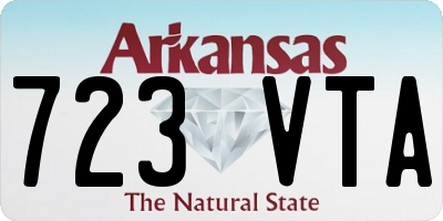 AR license plate 723VTA