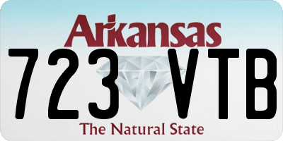 AR license plate 723VTB