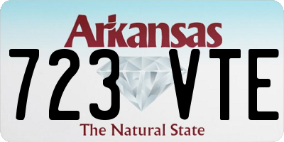 AR license plate 723VTE