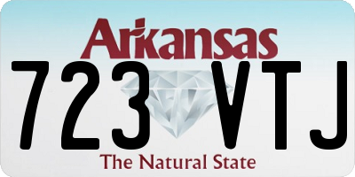 AR license plate 723VTJ