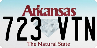 AR license plate 723VTN