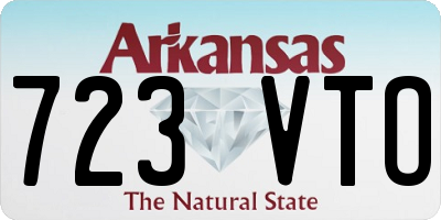 AR license plate 723VTO