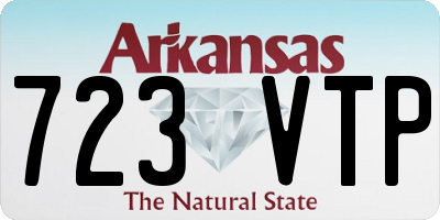 AR license plate 723VTP