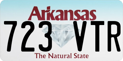 AR license plate 723VTR
