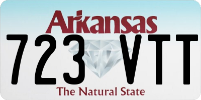 AR license plate 723VTT