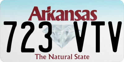 AR license plate 723VTV