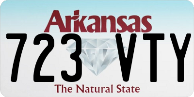 AR license plate 723VTY