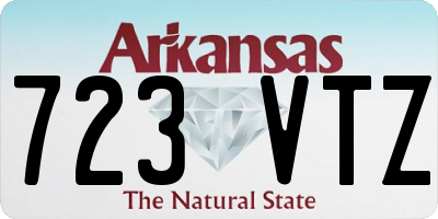 AR license plate 723VTZ