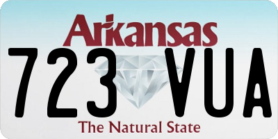 AR license plate 723VUA
