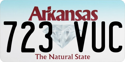 AR license plate 723VUC