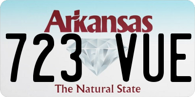 AR license plate 723VUE