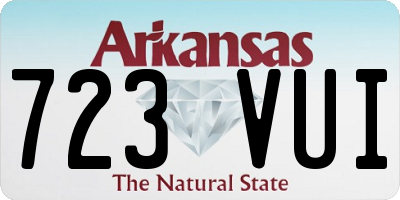 AR license plate 723VUI