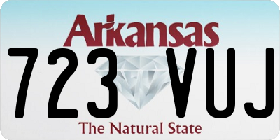 AR license plate 723VUJ