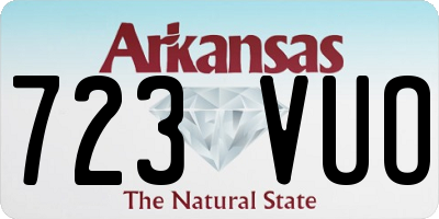 AR license plate 723VUO