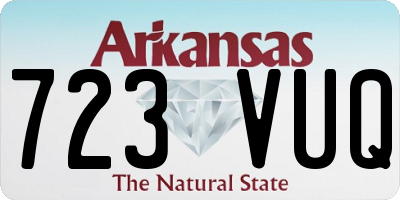 AR license plate 723VUQ