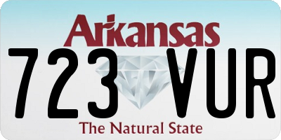 AR license plate 723VUR