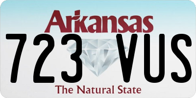 AR license plate 723VUS