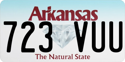AR license plate 723VUU