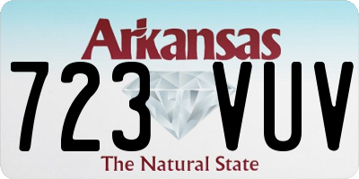 AR license plate 723VUV