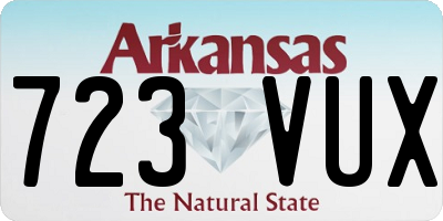 AR license plate 723VUX