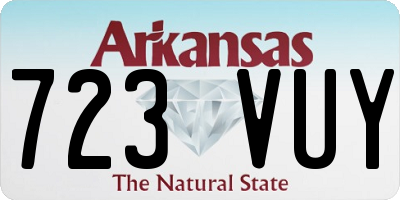 AR license plate 723VUY